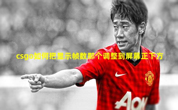 csgo如何把显示帧数那个调整到屏幕正下方