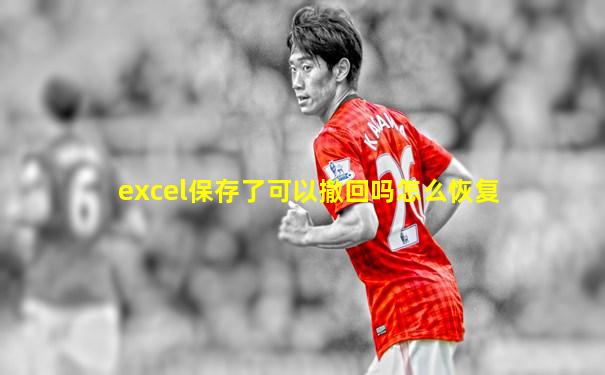 excel保存了可以撤回吗怎么恢复