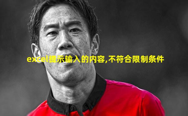 excel提示输入的内容,不符合限制条件