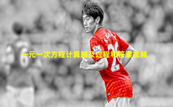 一元一次方程计算题及过程和答案视频