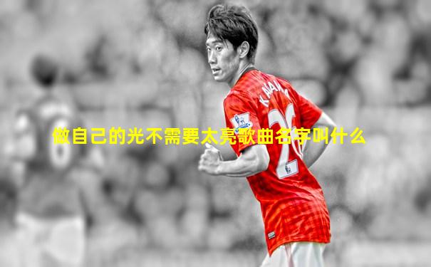 做自己的光不需要太亮歌曲名字叫什么