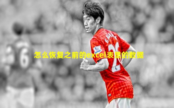 怎么恢复之前的excel表里的数据