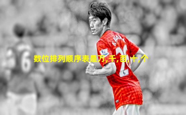 数位排列顺序表是万,千,百,十,个