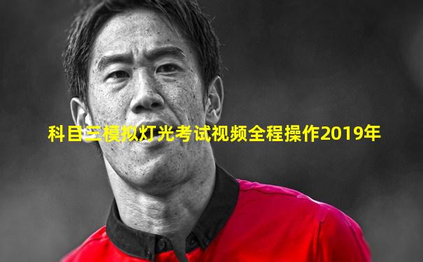 科目三模拟灯光考试视频全程操作2019年