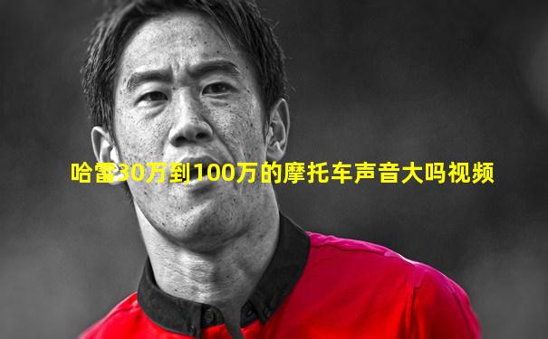哈雷30万到100万的摩托车声音大吗视频