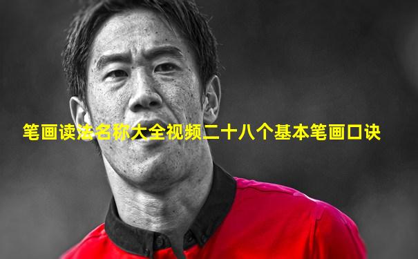 笔画读法名称大全视频二十八个基本笔画口诀