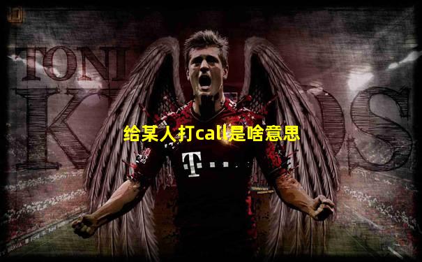 给某人打call是啥意思