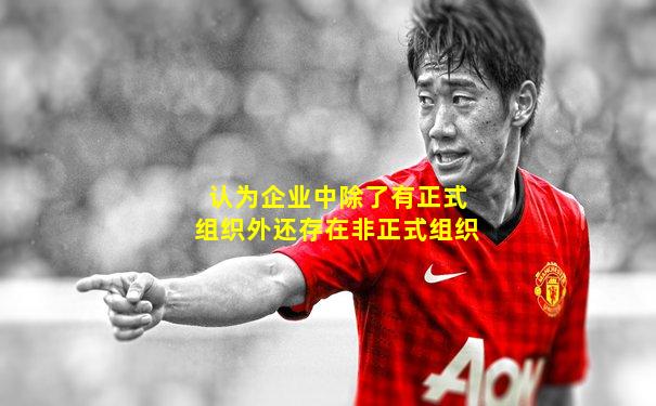 认为企业中除了有正式组织外还存在非正式组织